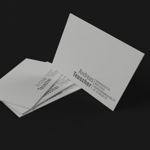 Letterpress design with the title 'Minimal Business Cards'