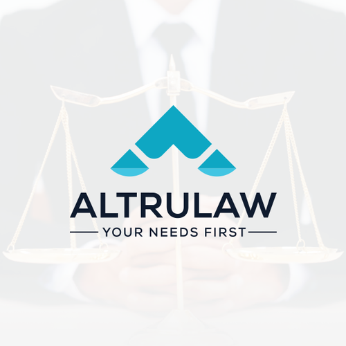 Letter A logo with the title 'Law firm logo'