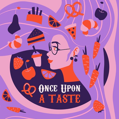 Food artwork with the title 'illustration'