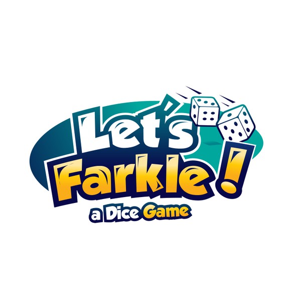 Popular logo with the title 'playful logo for a popular dice game'