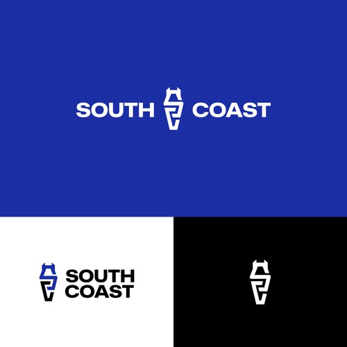 Equestrian logo with the title 'Bold Monogram Horse Logo Concept'