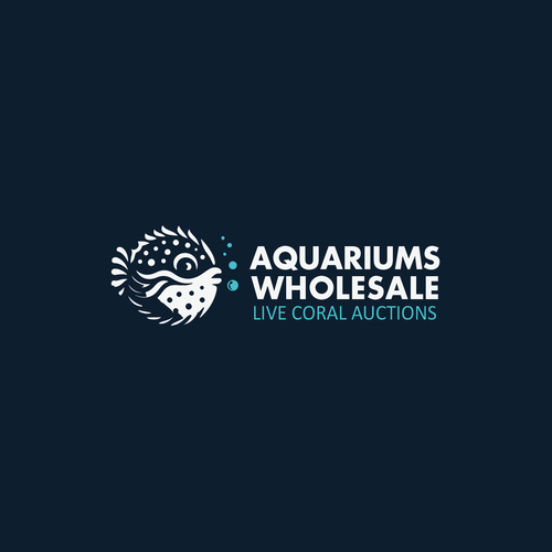 Aquarium design with the title 'Logo Creation for Aquariums wholesale'