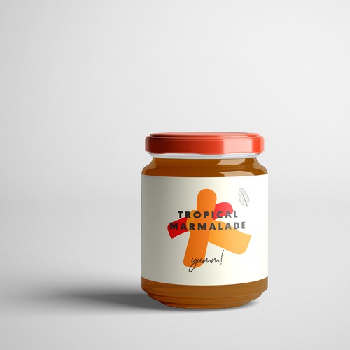 Fresh packaging with the title 'Packaging design for Tropical Marmalade'