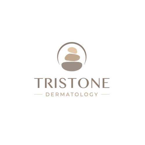 Stone logo with the title 'TriStone Dermatology'