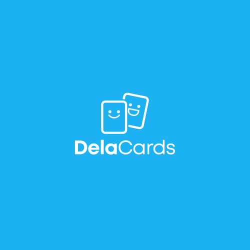 Card logo with the title 'Logo for Dela Cards'