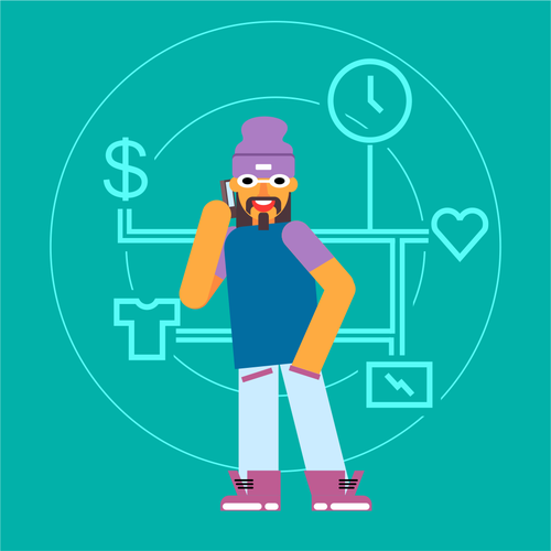 Cool artwork with the title 'dude'