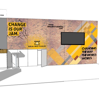Trade -show stand grafitti feeling