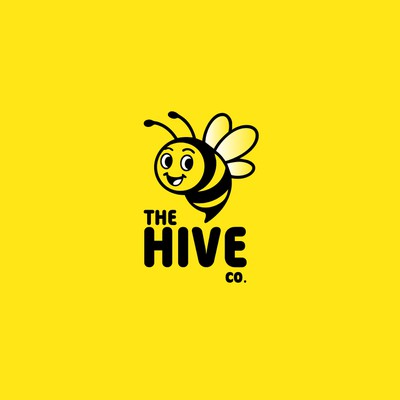 Cute Hone Bee Mascot Logo for The HIVE Co