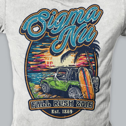 Education t-shirt with the title 'SIGMA NU'