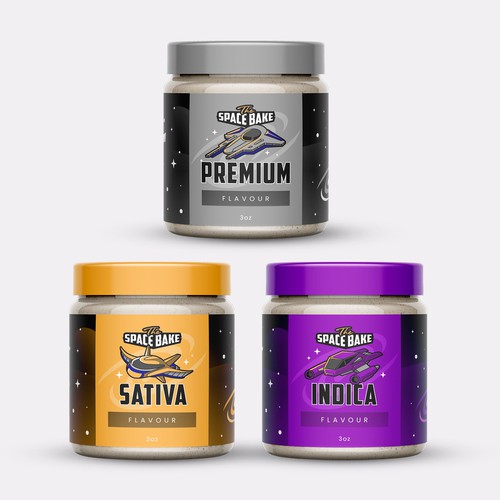 Cannabis label with the title 'Label Design for Hemp Flower'