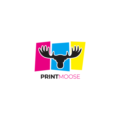 Moose logo with the title 'Printmoose Logo'