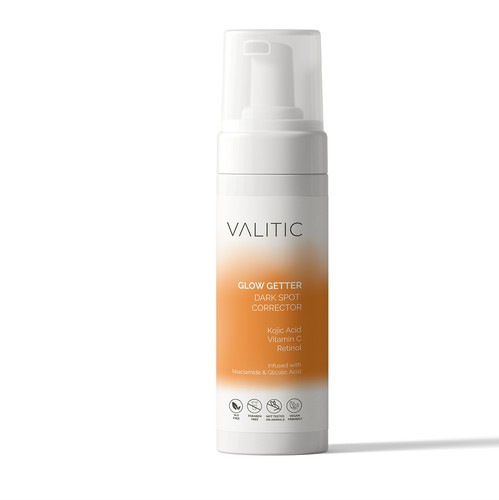 Label packaging with the title 'Cosmetic Label Design '