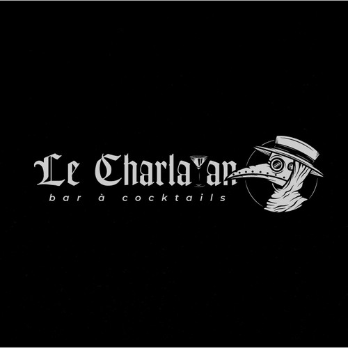 Nightclub design with the title 'Edgy logo for a cocktail bar.'