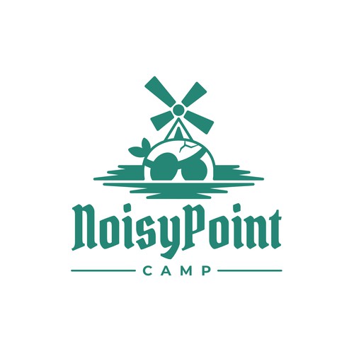 Camp logo with the title 'Noisy Point Camp'