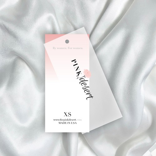 Hangtag design with the title 'Modern and  simple hangtag '