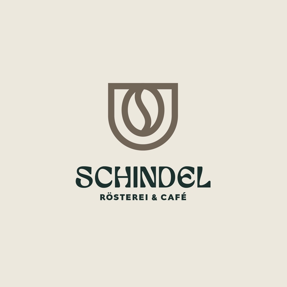 Premium design with the title 'Logo for a cafe in bavarian mountains'