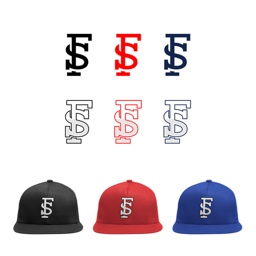 Hat logo with the title 'Bold concept log Fs'