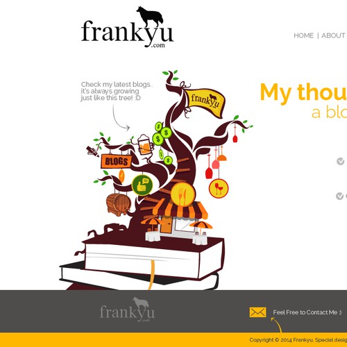 Bar and restaurant design with the title 'Save my blog from a horrid landing page!!'