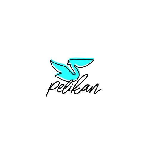 Pelican design with the title 'Pelikan Logo'