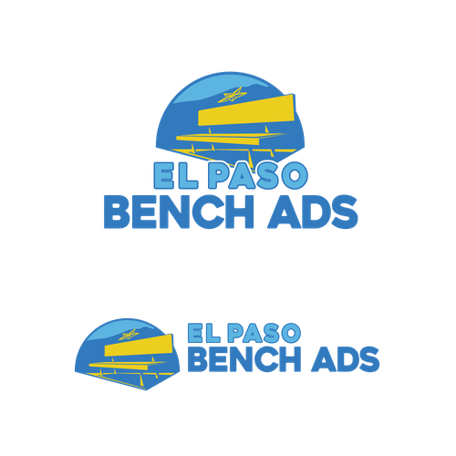 Perspective logo with the title 'Logo Concept for El Paso Bench Ads'