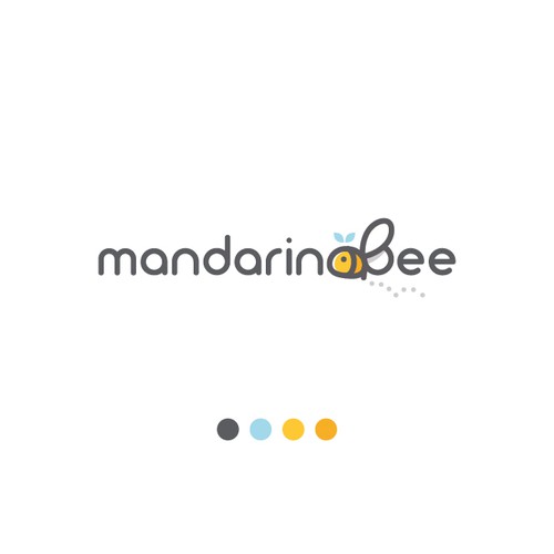 Bee design with the title 'mandarinabee'