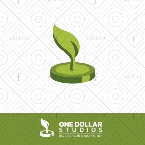 Dollar design with the title 'Growing Money logo'