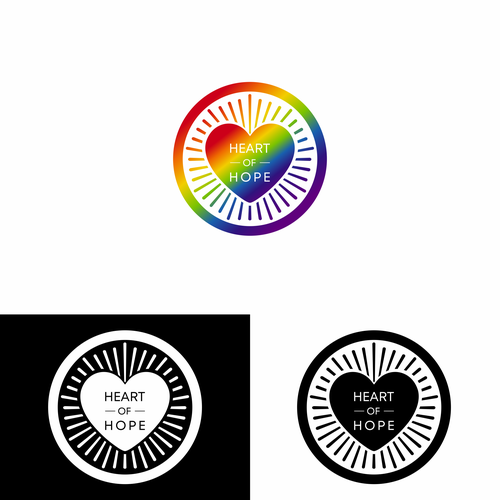 Cancer design with the title 'Logo design for nonprofit Heart of Hope'