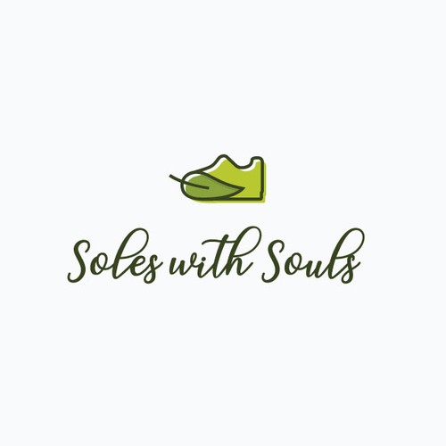 Leaf logo with the title 'Organic Shoe'