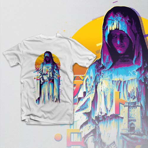 Japanese t-shirt with the title 'Vaporwave T-shirt'