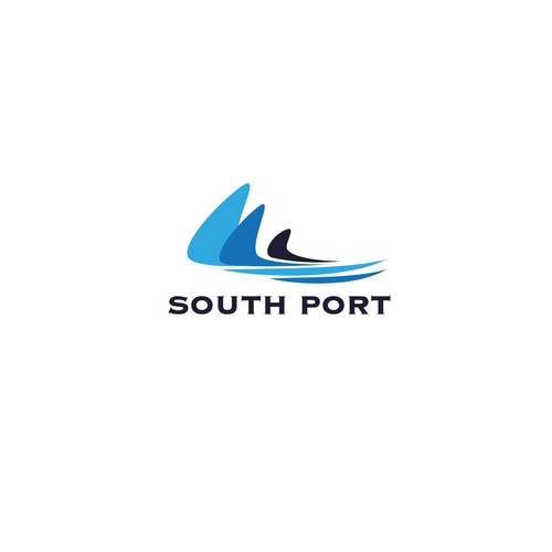 Sailing logo with the title 'south port condo logo'