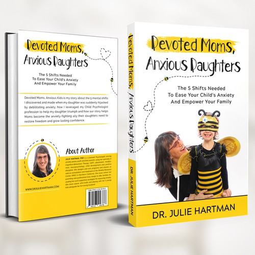 Psychology book cover with the title 'Book Cover for "Devoted Moms, Anxious Daughters"'