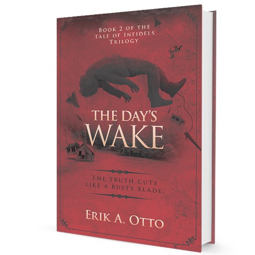 Epic fantasy book cover with the title 'The Day's Wake | trilogy book cover'