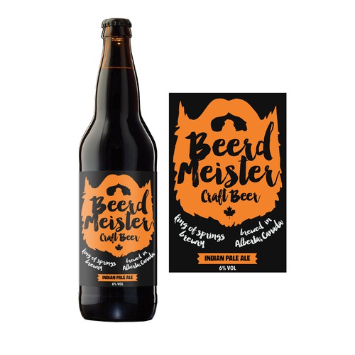 Brewery label with the title 'Label design for Brewry'