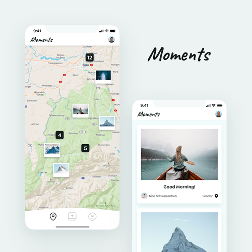 Clear design with the title 'Design a new story-driven social network'