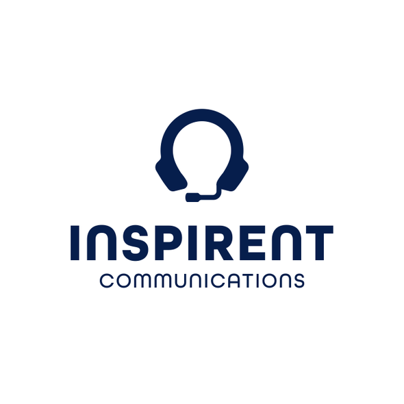Bulb design with the title 'inspirent communications logo'