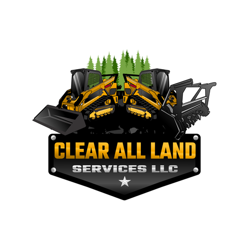 Cocoon logo with the title 'Illustration logo concept for Clear All Land Services'