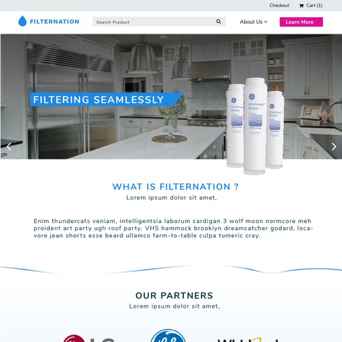 Water website with the title 'Logo for Water Filter Website'