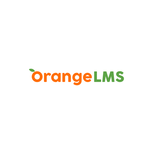 Round logo with the title 'Orange is the new black. OrangeLMS'