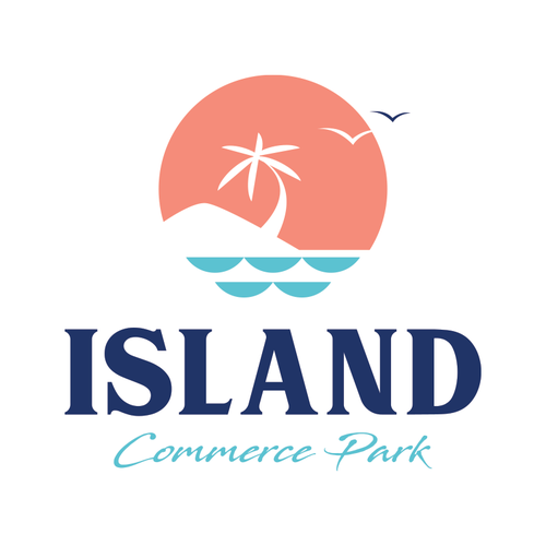 Reef logo with the title 'Island Commerce Park logo'