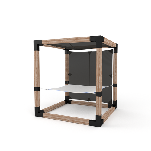 3D rendering design with the title 'Product render'