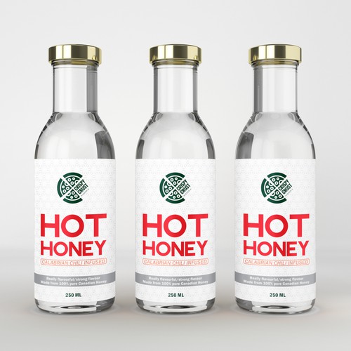 Sauce label with the title 'bottles label design'