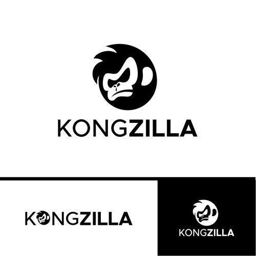 Martial arts logo with the title 'logo design concept for KONGZILLA'