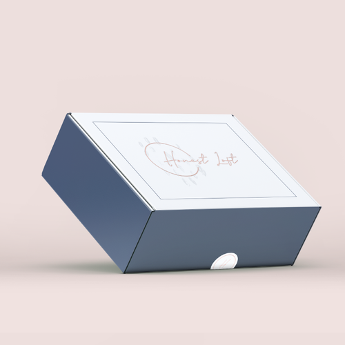 Marble design with the title 'Elegant & Simple package design for Honest Loft'
