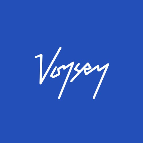 Script logo with the title 'Voysey'