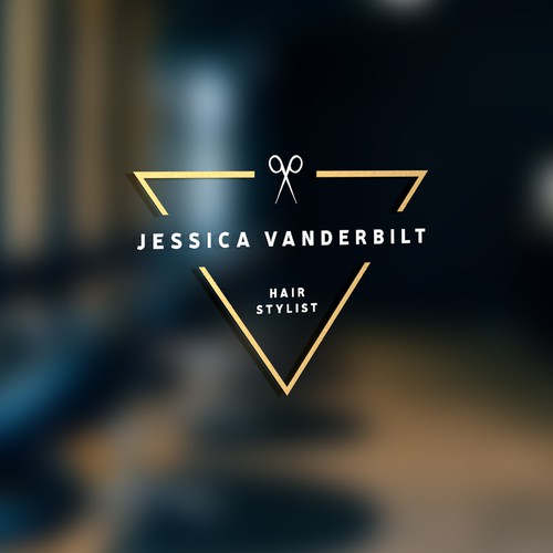 Hair salon design with the title 'An edgy concept logo for a hairstylist'