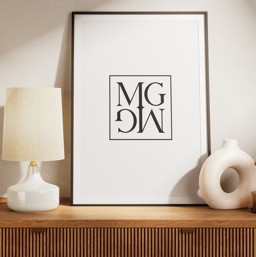 Pattern logo with the title 'Melissa Gulley Interior Design - Logo design'