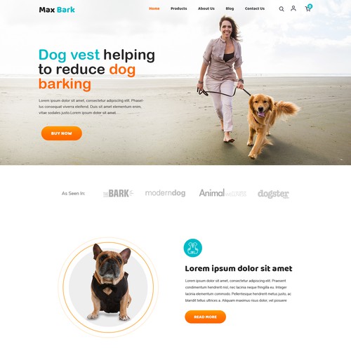 Ecommerce design with the title 'Webpage Design (e-commerce)'