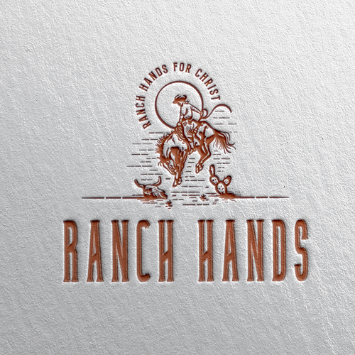 Rodeo design with the title 'RANCH HANDS'