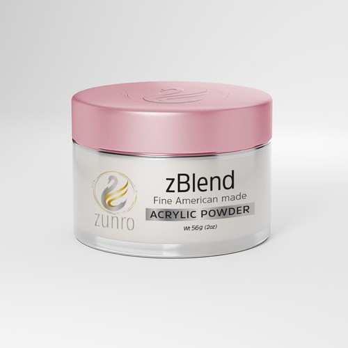 Women's fashion design with the title 'Neat Minimal powder design'