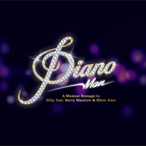 Piano logo with the title 'PIANO MAN'